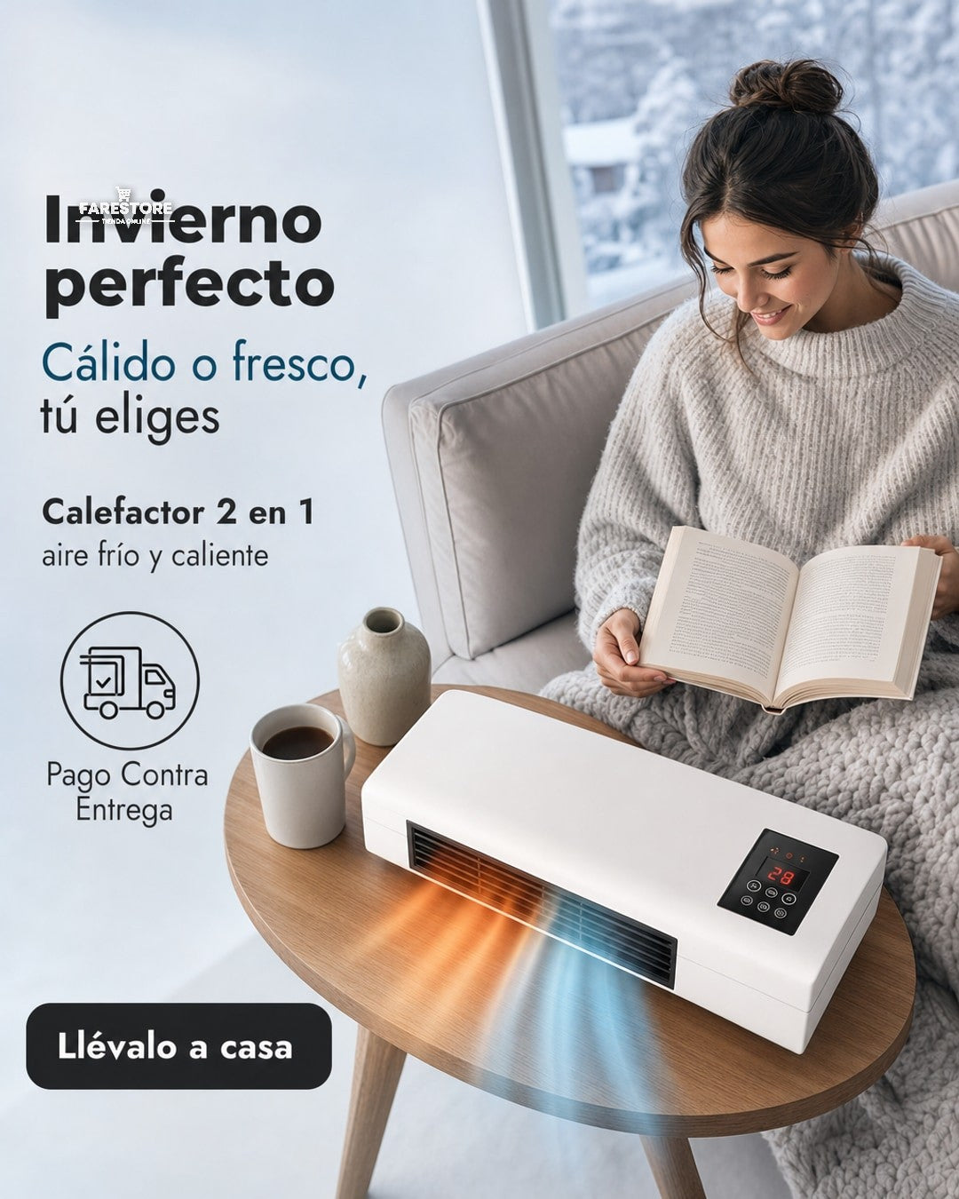 🔥  Calor en invierno y aire fresco en verano en un solo dispositivo