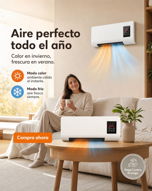 🔥  Calor en invierno y aire fresco en verano en un solo dispositivo