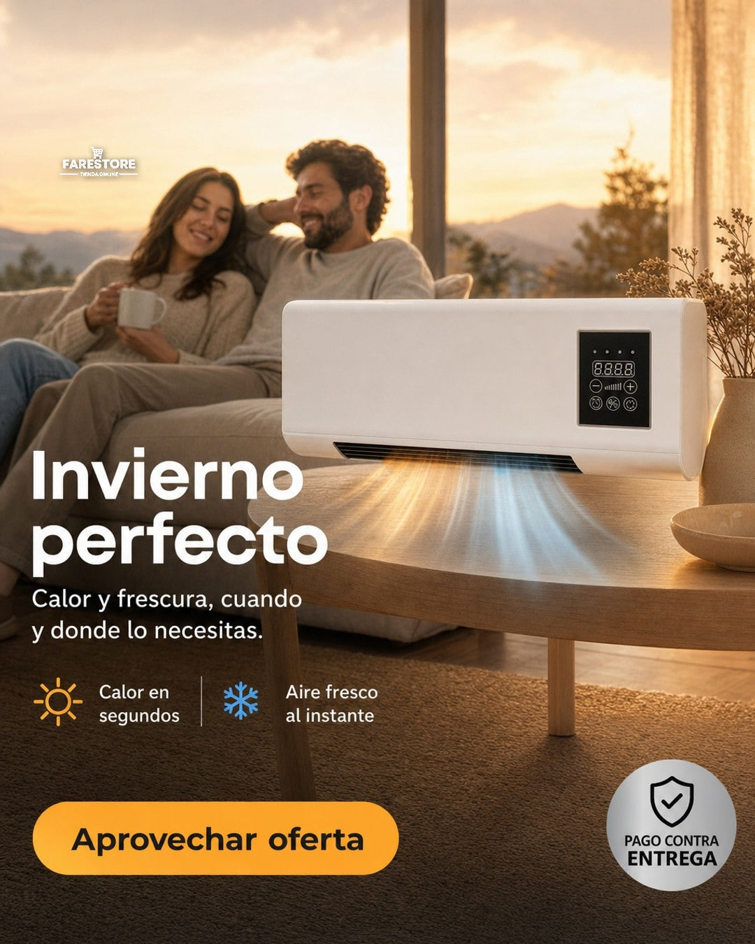 🔥  Calor en invierno y aire fresco en verano en un solo dispositivo